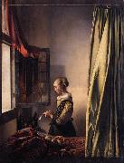 VERMEER VAN DELFT, Jan Girl Reading a Letter at an Open Window Spain oil painting artist